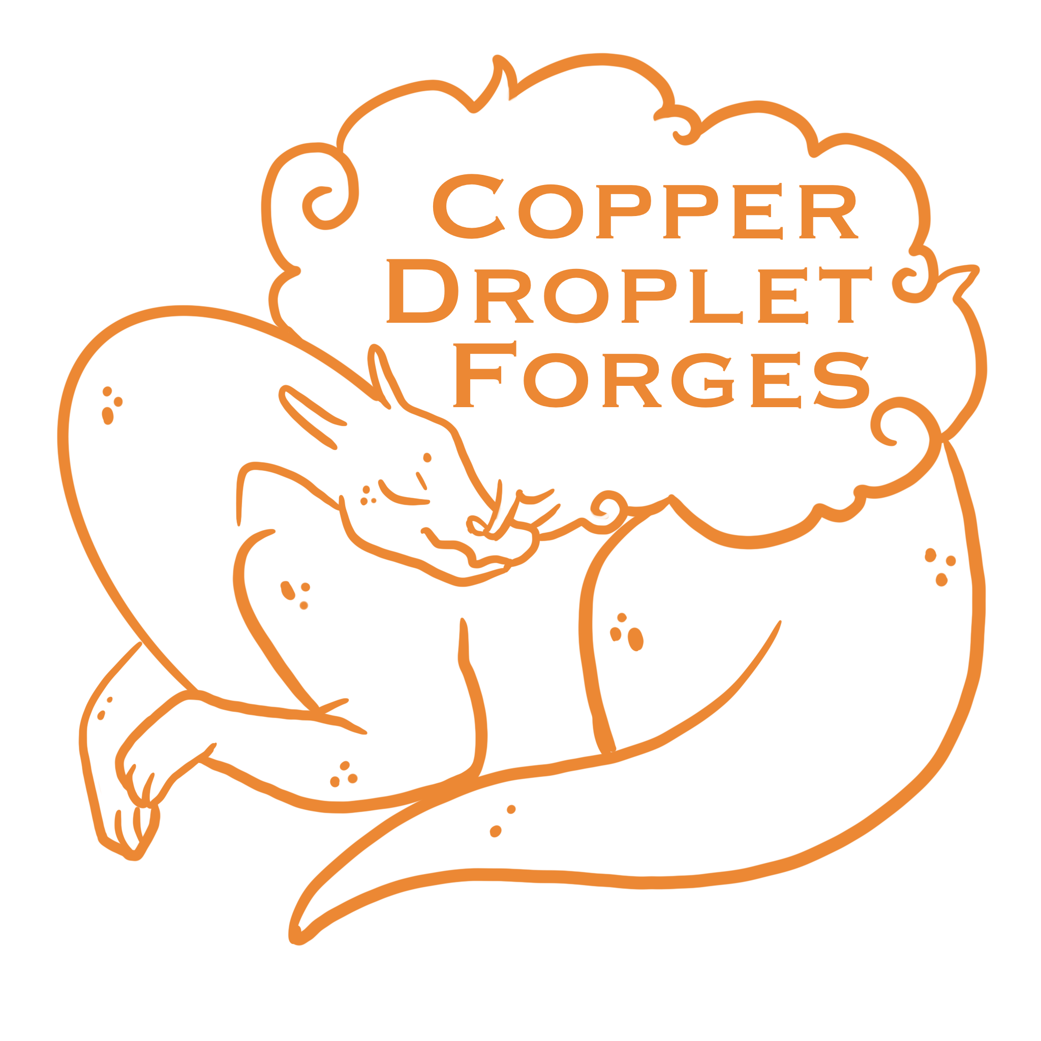 Copper Droplet Forges Logo